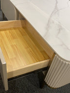 Modern Cultured Marble Top Minimalistic/ Coffee Table/Tea Table