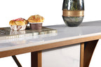 Ceramic Top Console Table/Creative Entryway Table/Steel Legs DM7062