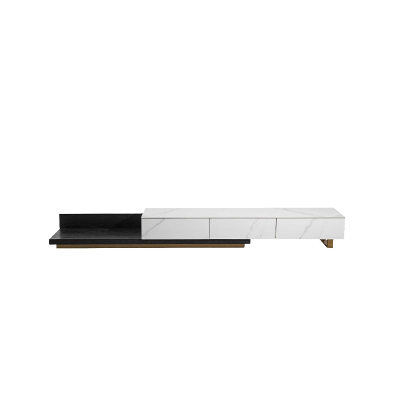 VAVA Ceramic Top Extendable Entertainment Unit/TV Stand/Ceramic top/MDF shelves and cabinets
