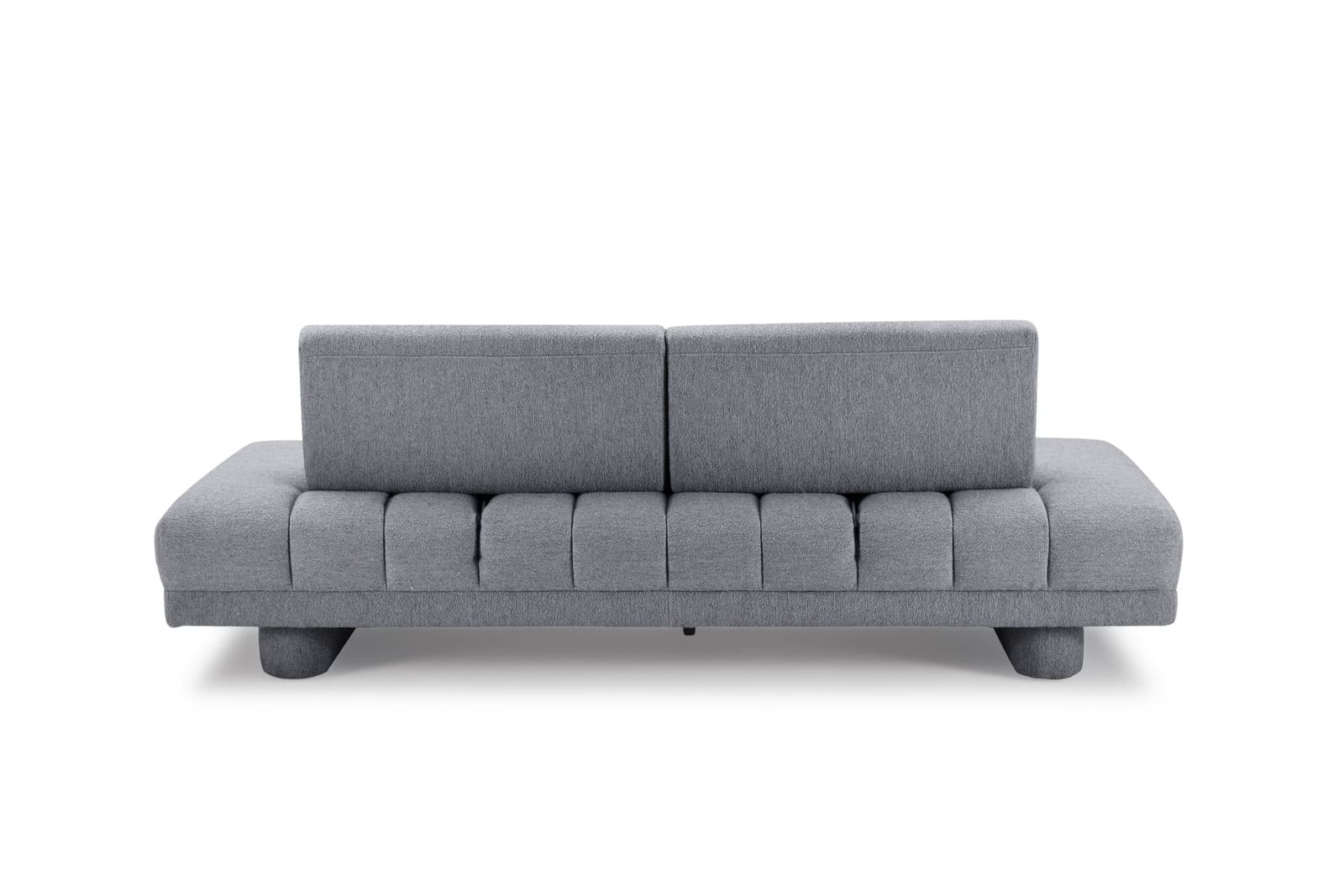Adjustable Back Upholstery Sofa with Two Pillows/Grey/214cm/238cm