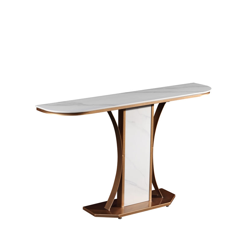 Ceramic Top Console Table/Creative Entryway Table/Steel Legs DM7062
