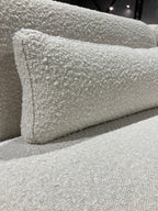 Pretty Modular Pure White Bouclé Upholstery Sofa Set/Modular Corner Sofas