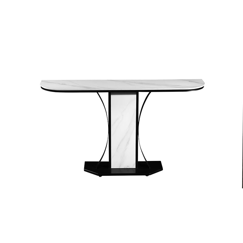 Ceramic Top Console Table/Creative Entryway Table/Steel Legs DM7063