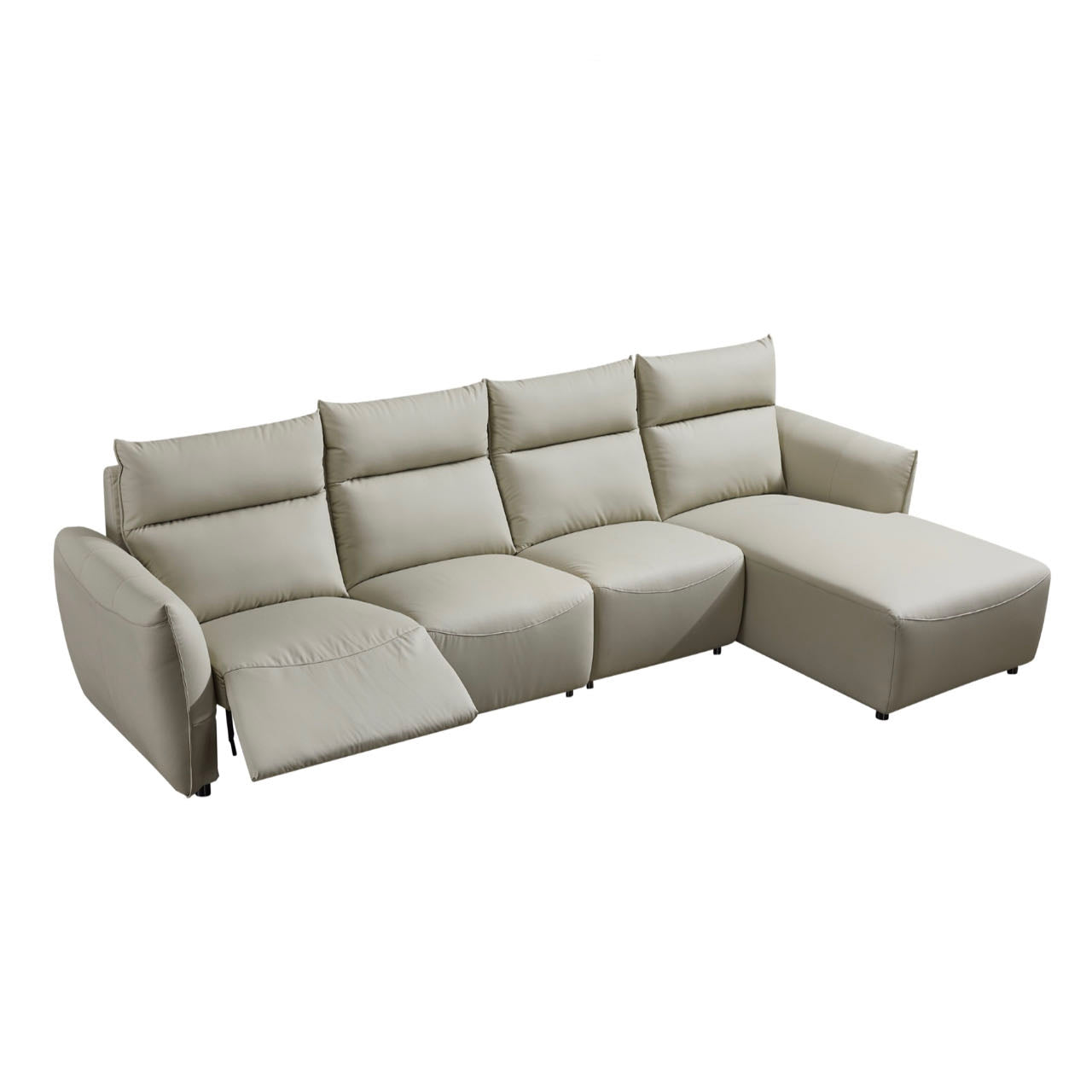 Plumie Four Seater L-Shape Sofa/Electric Lift Recliner/Chaise/Pet-Friendly Upholstery