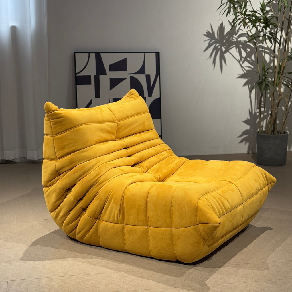 Stoll Floor Armless Lounge Chair with Ottoman/Single Sofa/Togo Armchair/Lazy Sofa