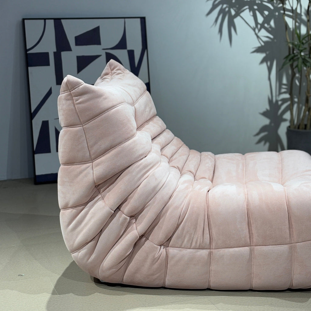 Stoll Floor Armless Lounge Chair with Ottoman/Single Sofa/Togo Armchair/Lazy Sofa