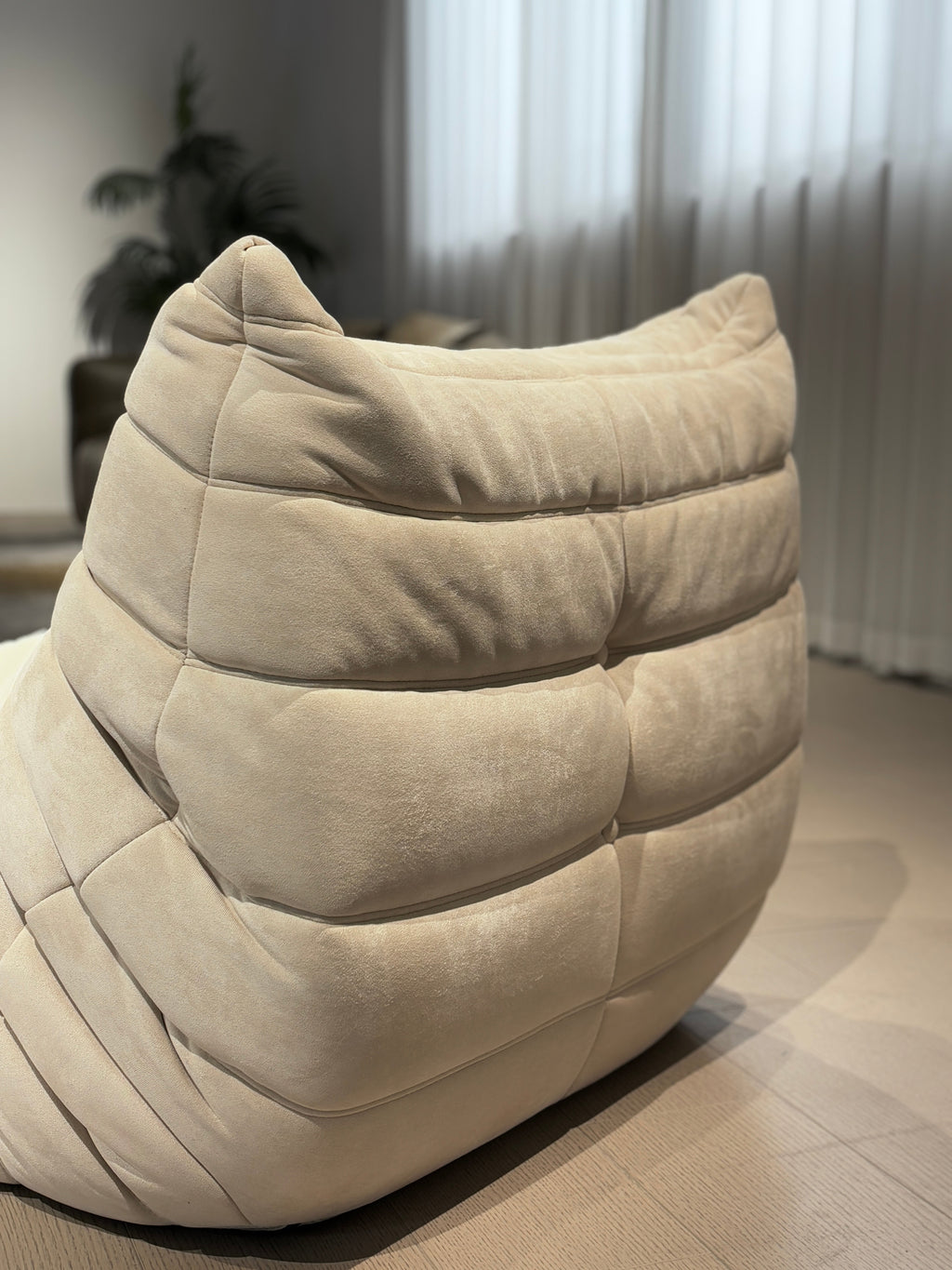 Stoll Floor Armless Lounge Chair with Ottoman/Single Sofa/Togo Armchair/Lazy Sofa