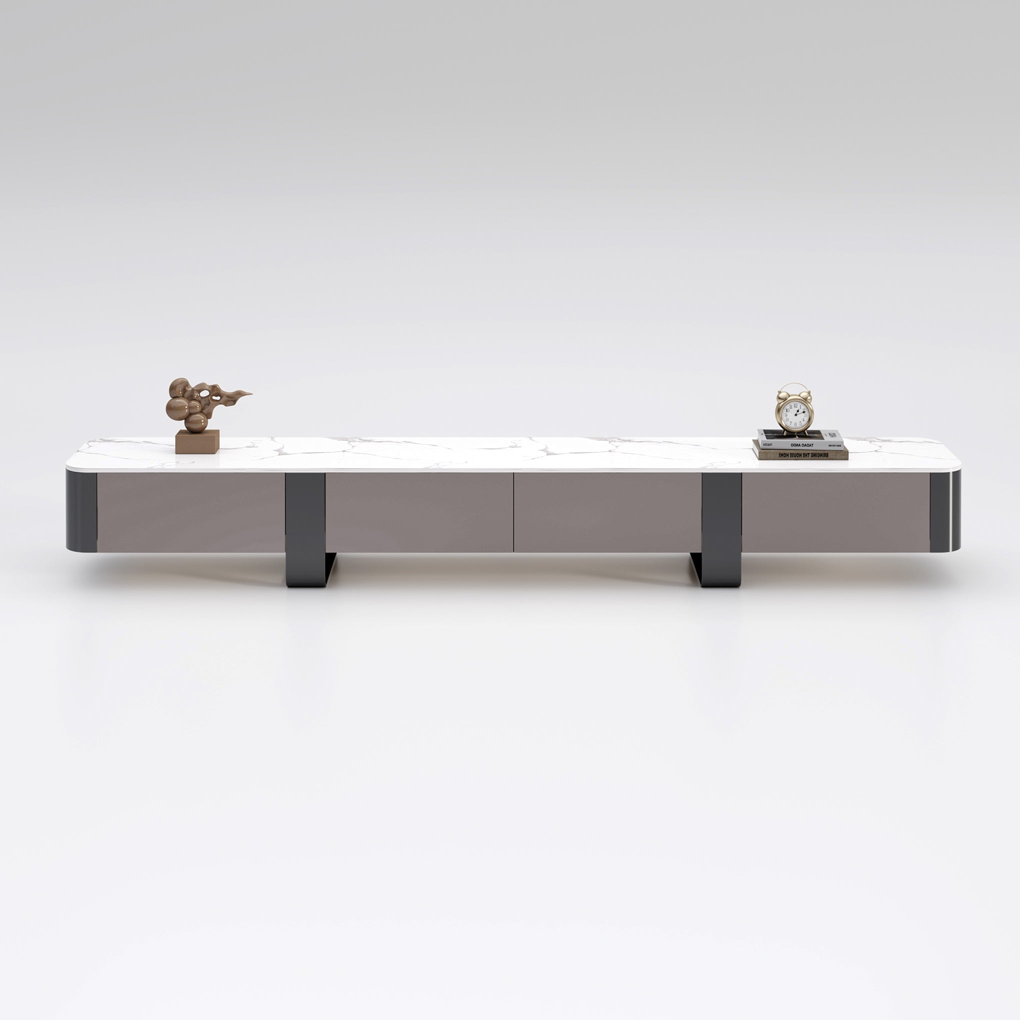 Berkley Ceramic Entertainment Unit/TV Stand/Ceramic top/ MDF shelves and cabinets