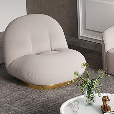 Skye Curved Fabric Upholstery Four Seater Sofa/Contemporary/Designer