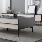 Morden Minimalistic/ Coffee Table-130cm Ceramic Top/MDF & Metal