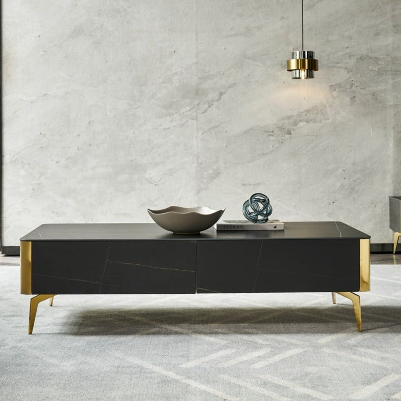 Earl Modern Cultured Marble Top Minimalistic/Coffee Table/Tea Table