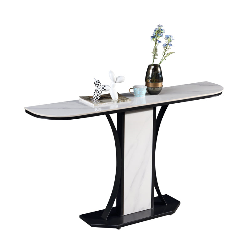Ceramic Top Console Table/Creative Entryway Table/Steel Legs DM7063