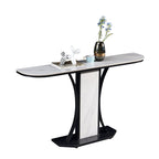 Ceramic Top Console Table/Creative Entryway Table/Steel Legs DM7063