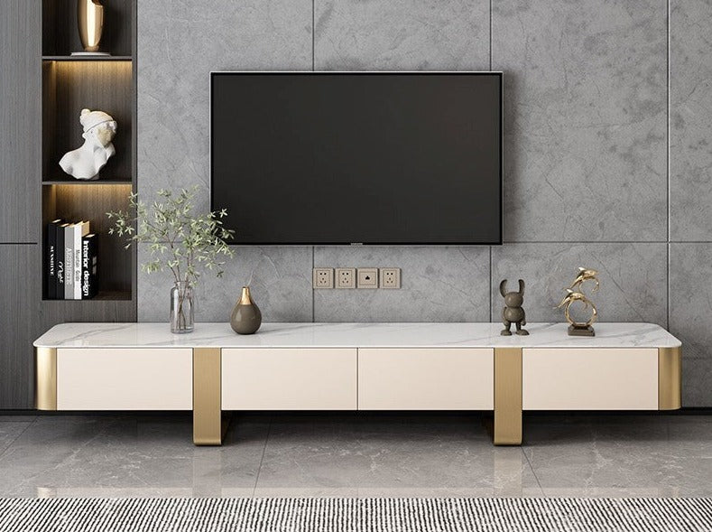 Berkley Ceramic Entertainment Unit/TV Stand/Ceramic top/ MDF shelves and cabinets