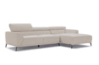 L-Shape Three Seater Sofa Fabric Upholstery/Plywood Frame/Steel legs