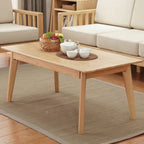Wood Coffee Table with 4 legs/Tea Table/Rubberwood/Solid Timber