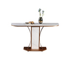 Ceramic Top Console Table/Creative Entryway Table/Steel Legs DM7062