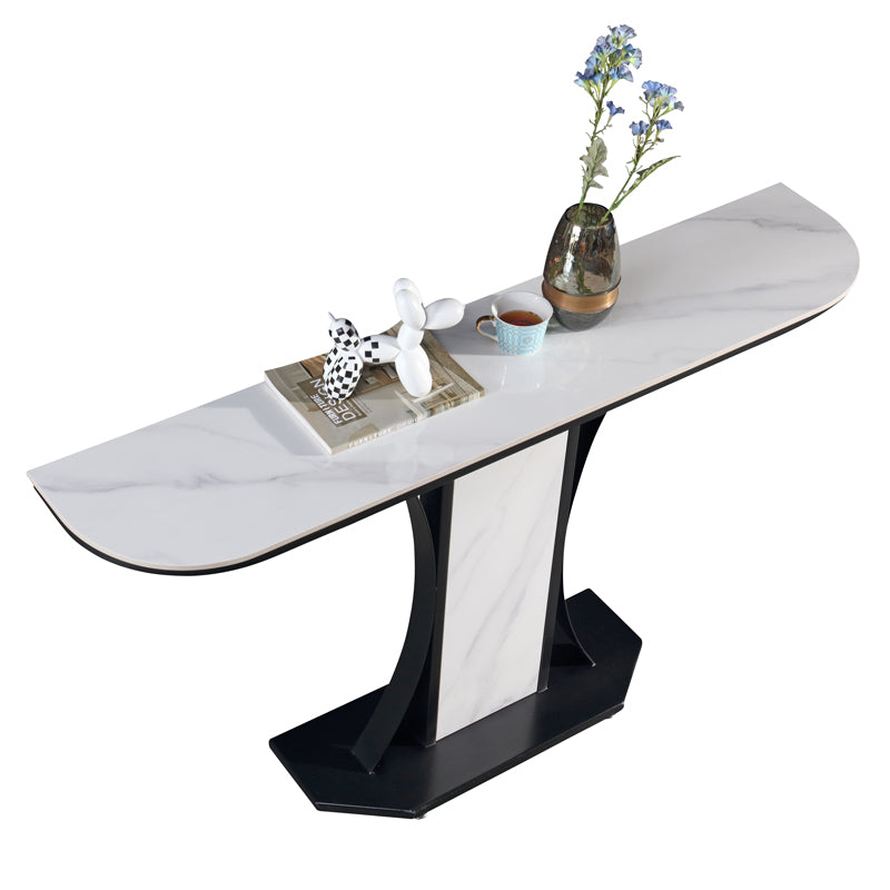 Ceramic Top Console Table/Creative Entryway Table/Steel Legs DM7063