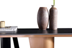 Black Ceramic Top Console Table/Entrance Table/Steel Legs