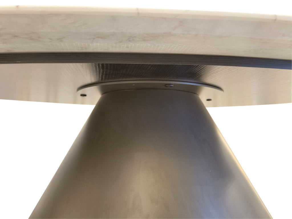 Irregular Shape Coffee Table Set with Carbon Steel Base