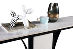 Ceramic Top Console Table/Creative Entryway Table/Steel Legs DM7063