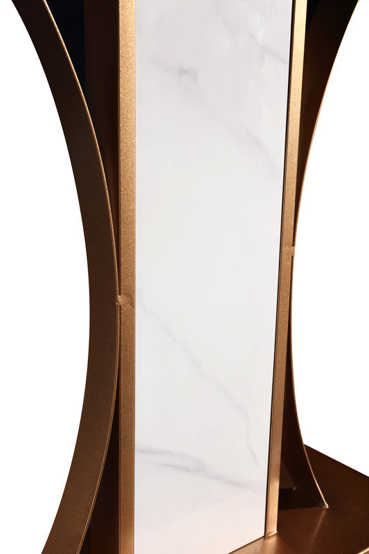 Ceramic Top Console Table/Creative Entryway Table/Steel Legs DM7062