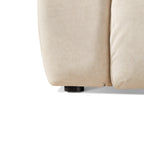 Oat Milky Grey Washable Fabric Upholstered Two-Seater Sofa/Floor Couch/218CM