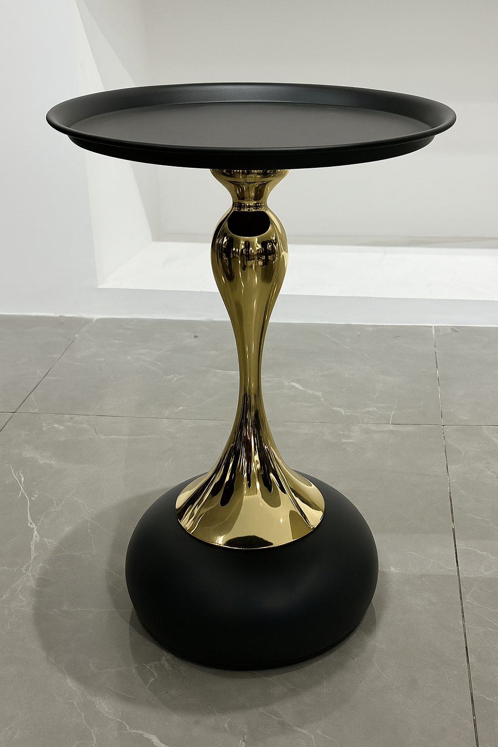 Styne Black and Gold End Table/Side Table/Steel