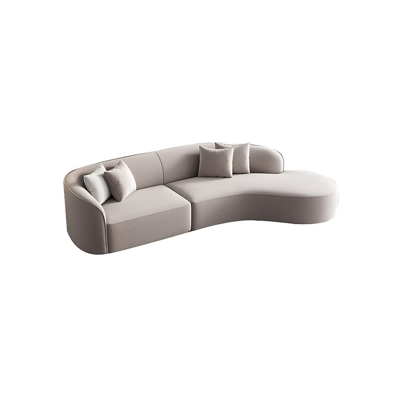 Skye Curved Fabric Upholstery Four Seater Sofa/Contemporary/Designer