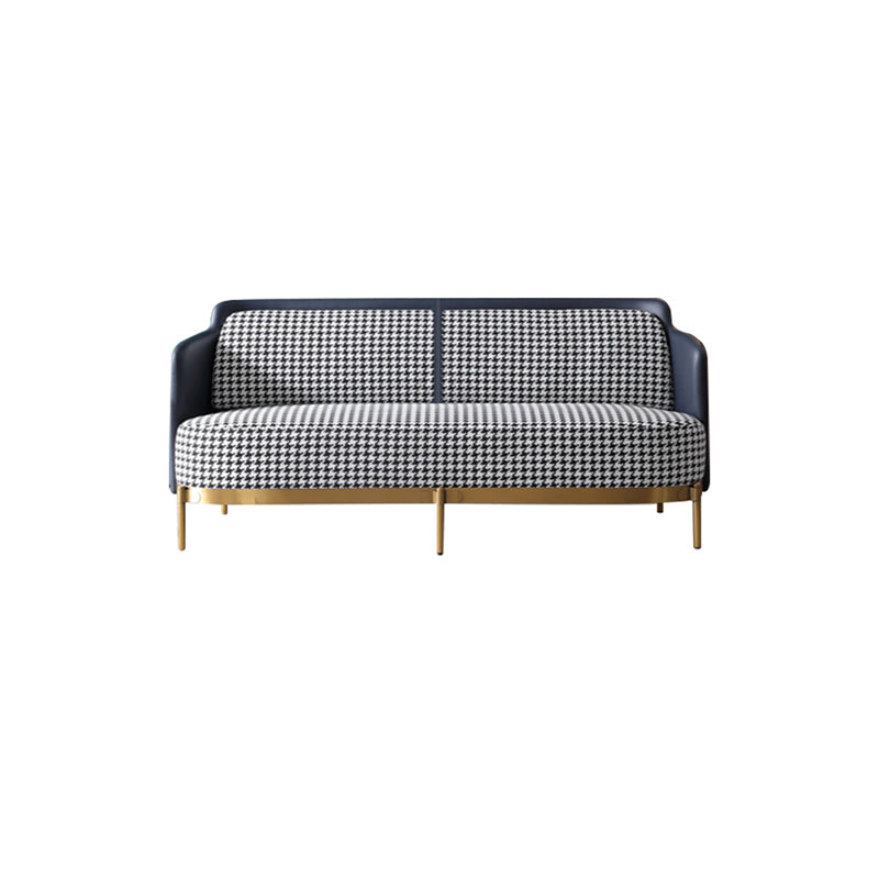 Grid Sofa/Armchair/Single Sofa/Houndstooth pattern/Brass Steel Legs