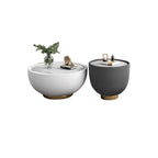 Skye Coffee Table Set/Ceramic top/PU Leather Upholstery/Modern Tea Table without Drawers