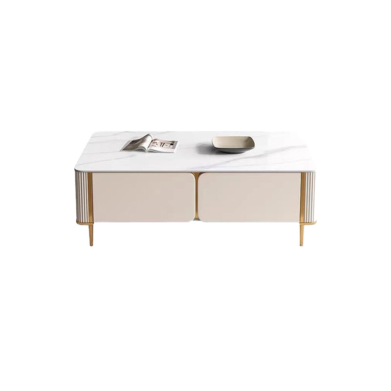 Modern Cultured Marble Top Minimalistic/ Coffee Table/Tea Table