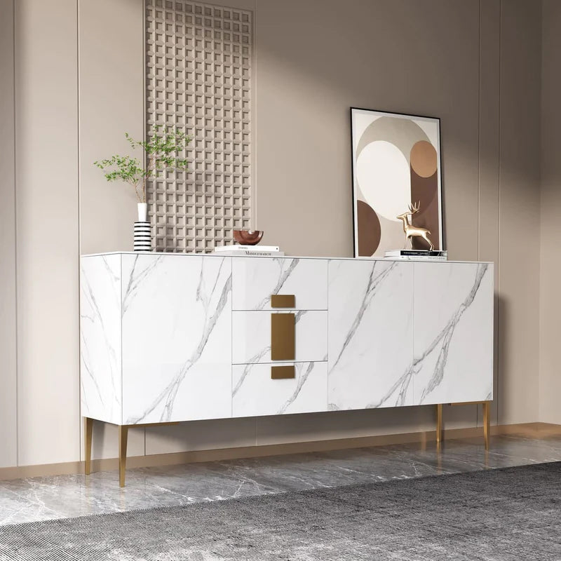 Ceramic Console Table/Shoe Cabinet/Buffet Table/Scratch-resistant Surface