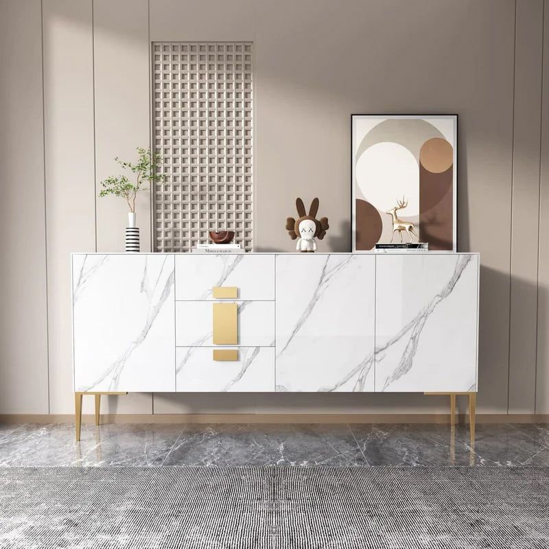 Ceramic Console Table/Shoe Cabinet/Buffet Table/Scratch-resistant Surface