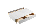 EAVAN White Modern Minimalistic Coffee Table/ Tea Table/130cm Width Ceramic Top