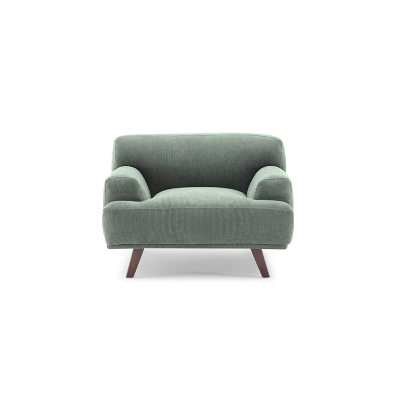 MAX Green Fabric Upholstery Sofa/Plywood Frame/Wood Legs/Armchair/Three Seater/Four Seater