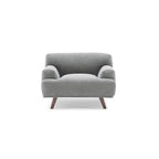 MAX Grey Fabric Upholstery Sofa/Plywood Frame/Wood Legs/Armchair/Three Seater/Four Seater