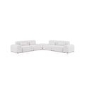 Pretty Modular Pure White Bouclé Upholstery Sofa Set/Modular Corner Sofas