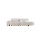 Pretty Modular Pure White Bouclé Upholstery Sofa/ 270cm