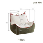 Zephyr Sherpa Fleece Bean Bag Chair/Single Sofa/Lazy Sofa