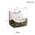 Zephyr Sherpa Fleece Bean Bag Chair/Single Sofa/Lazy Sofa