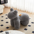 Morrigan Animal-shaped Wool Curl Creative Ottoman Single Sofa