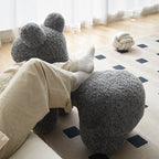 Morrigan Animal-shaped Wool Curl Creative Ottoman Single Sofa