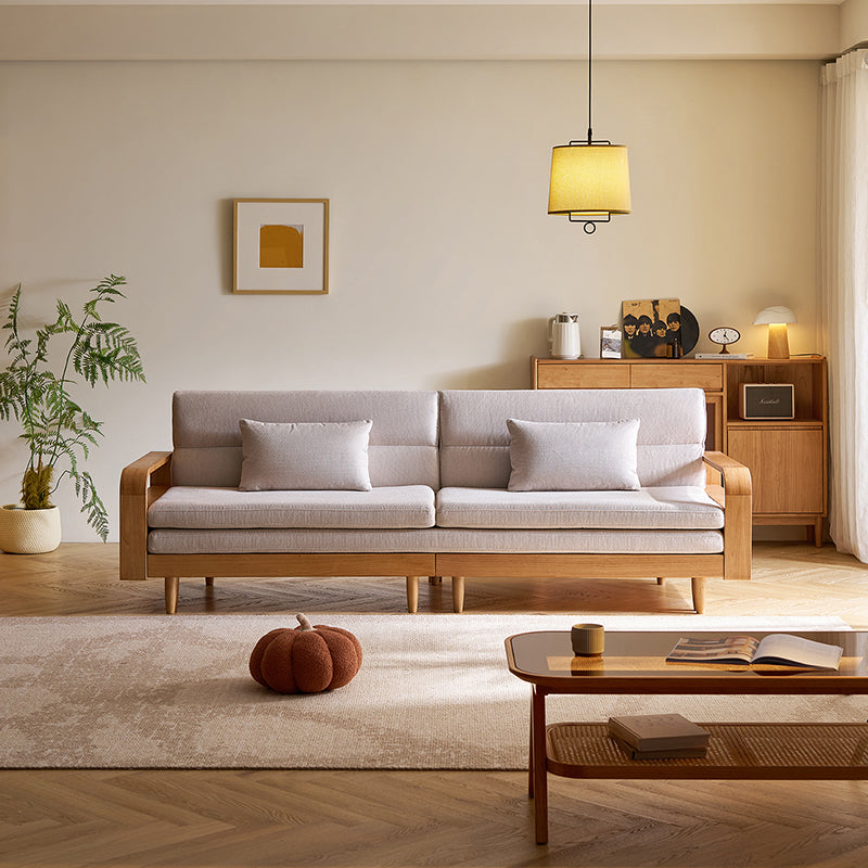 Gaston Rubberwood Frame Multiple People Sofa/Sofa Bed Cotton-linen Blend Fabric