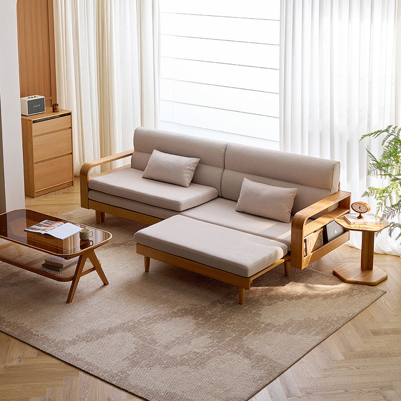 Gaston Rubberwood Frame Multiple People Sofa/Sofa Bed Cotton-linen Blend Fabric