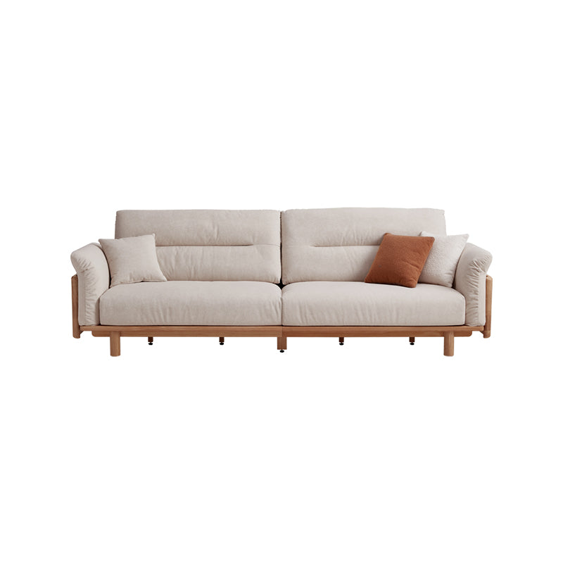 Holden 214cm/274cm/314cm FAS-Graded Solid American Oak Wood Multiple People Sofa Scratch-Resistant Fabric