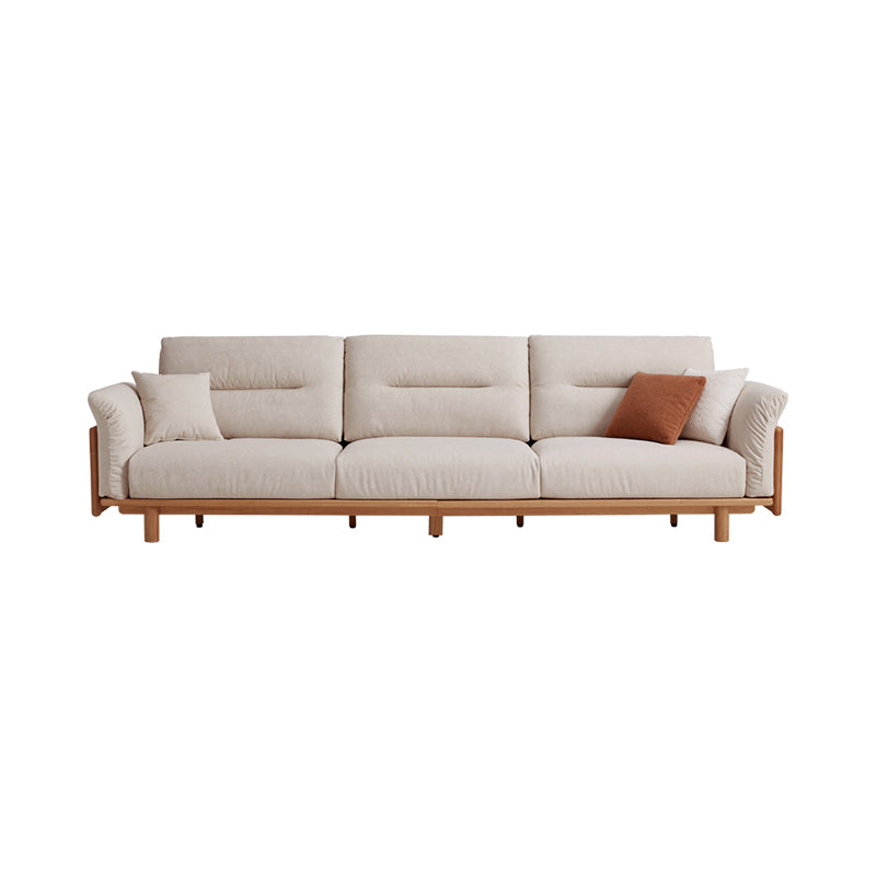 Holden 214cm/274cm/314cm FAS-Graded Solid American Oak Wood Multiple People Sofa Scratch-Resistant Fabric