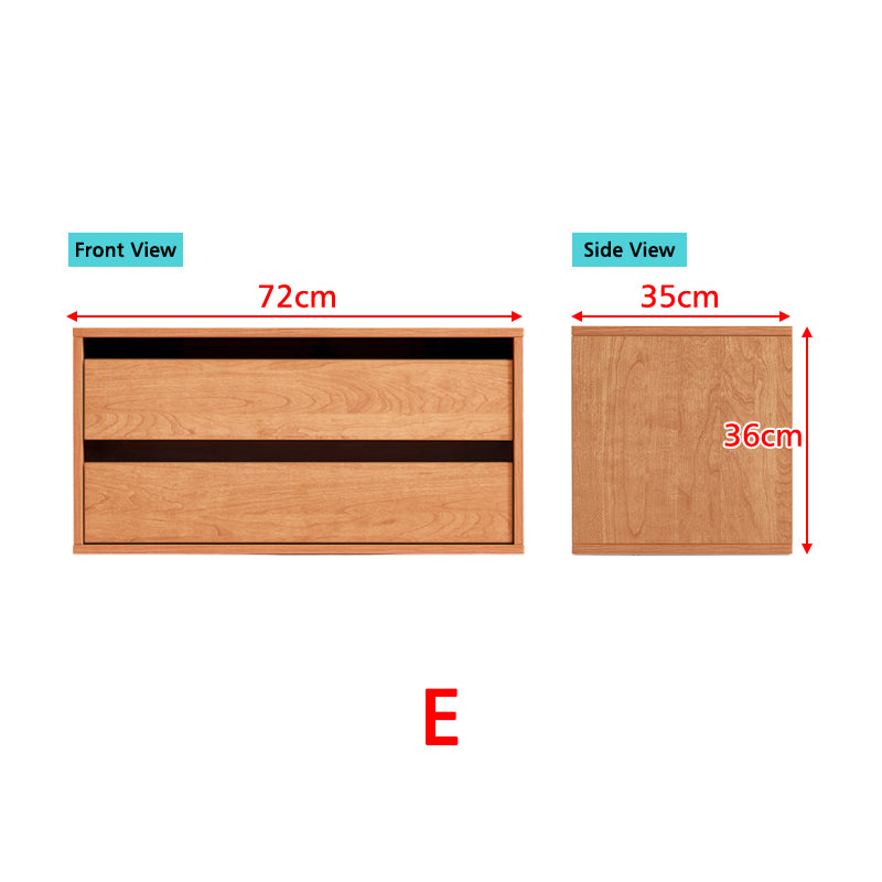 Floor-standing Modular Storage Cabinet Chest Set for Home