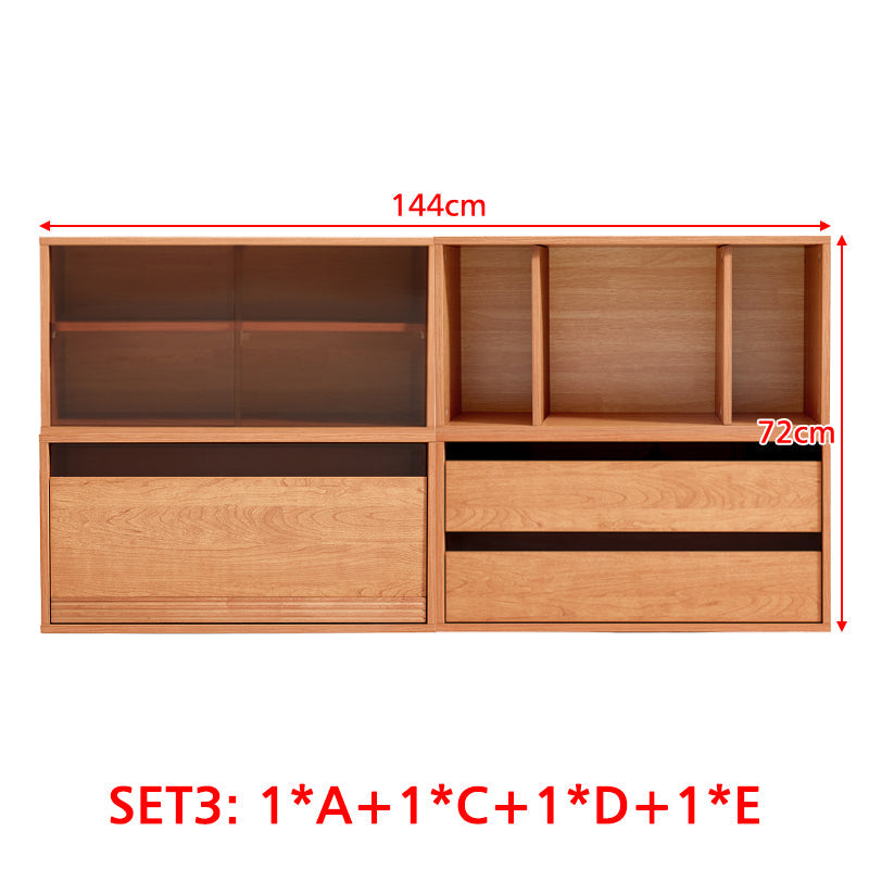 Floor-standing Modular Storage Cabinet Chest Set for Home