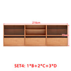 Floor-standing Modular Storage Cabinet Chest Set for Home